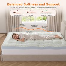 3 Inch King Dual Layer Memory Foam Mattress Topper - view 5 of 6 | NEWBULIG