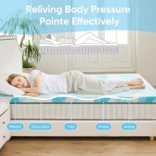 3 Inch Twin Cooling Gel Memory Foam Mattress Topper - view 3 of 6 | NEWBULIG