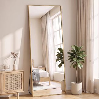 Full Length Floor Mirror, Body Standing Wall Mirror | NEWBULIG