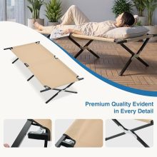 Camping Cot for Adults, Foldable Bed, Sleeping Cot - view 3 of 6 | NEWBULIG