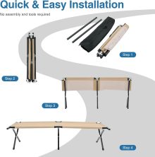 Camping Cot for Adults, Foldable Bed, Sleeping Cot - view 5 of 6 | NEWBULIG
