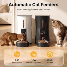 Automatic Cat Feeder with APP 4L Small Dog Food Dispenser, Black - view 2 of 6 | NEWBULIG