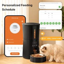 Automatic Cat Feeder with APP 4L Small Dog Food Dispenser, Black - view 3 of 6 | NEWBULIG