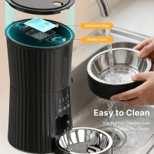 Automatic Cat Feeder with APP 4L Small Dog Food Dispenser, Black - view 5 of 6 | NEWBULIG