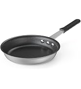 NEWBULIG Nonstick Frying Pan, 14 Inch Heavy-Gauge Aluminum Skillet with Ceramic Nonstick Coating & Stainless Steel Base for Induction, Electric, Gas, Oven Safe, Red Hanging Handle - NEWBULIG product detail