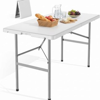 4 FT Foldable Table, Easy to Fold and Store | NEWBULIG