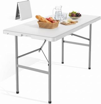 4 FT Foldable Table, Easy to Fold and Store | NEWBULIG