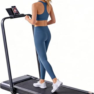 Walking Pad Treadmill for Home, Lightweight Walk Machine with Remote Control and LED Display, Portable Treadmill Under Desk for Walking, Jogging, Running | NEWBULIG