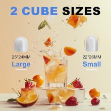 Countertop Ice Maker Machine with Handle, Portable Ice Maker - view 2 of 6 | NEWBULIG