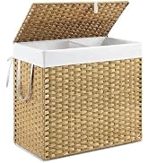 NEWBULIG 90L Large Laundry Hamper with Lid, Collapsible Dirty Clothes Basket Bag, Freestanding Fabric Bin for Bedroom, Bathroom, Closet and Dorm Room Organization, Grey - NEWBULIG product detail