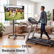 Rolling TV Stand, Portable TV Cart with Wheels for 23-60 Inch - view 4 of 6 | NEWBULIG