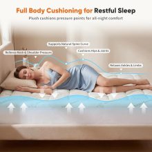 Bamboo Viscose Mattress Topper with Deep Pockets, Full Size - view 4 of 6 | NEWBULIG