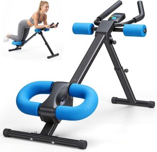 Ab Machine, Abs Workout Equipment for Home Gym, Adjustable Ab Trainer Machine for Stomach Workout, Foldable, 440 LBS | NEWBULIG