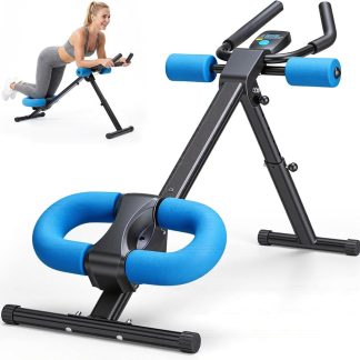 Ab Machine, Abs Workout Equipment for Home Gym, Adjustable Ab Trainer Machine for Stomach Workout, Foldable, 440 LBS | NEWBULIG