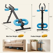 Ab Machine, Abs Workout Equipment for Home Gym, Adjustable Ab Trainer Machine for Stomach Workout, Foldable, 440 LBS - view 2 of 6 | NEWBULIG
