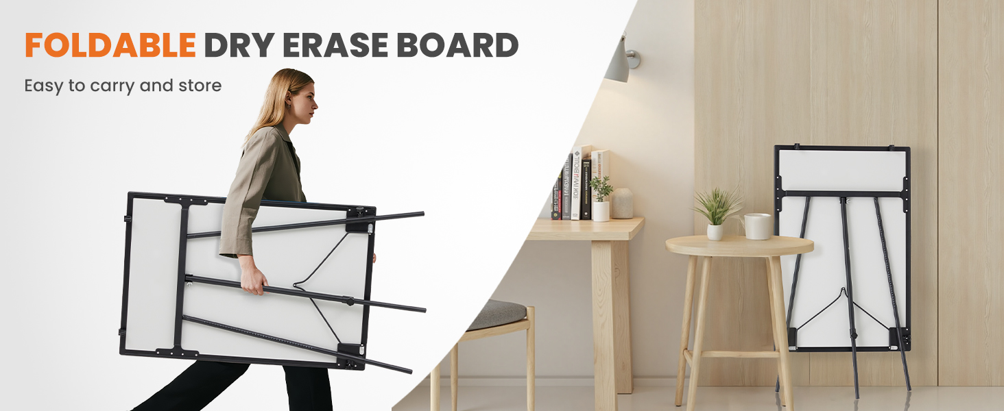 NEWBULIG Magnetic Dry Erase Board 40 x 28 Inch, White Board with Adjustable Stand, Heavy-Duty Aluminum Frame & Accessory Tray for Office, Classroom, Home & Presentations, Black - NEWBULIG product detail
