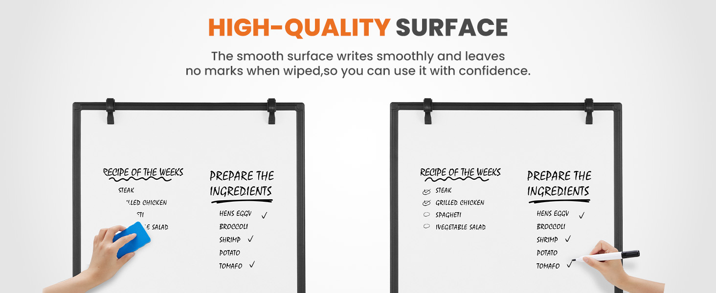 NEWBULIG Magnetic Dry Erase Board 40 x 28 Inch, White Board with Adjustable Stand, Heavy-Duty Aluminum Frame & Accessory Tray for Office, Classroom, Home & Presentations, Black - NEWBULIG product detail