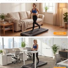 Walking Pad Treadmill for Home, Lightweight Walk Machine with Remote Control and LED Display, Portable Treadmill Under Desk for Walking, Jogging, Running - view 6 of 6 | NEWBULIG