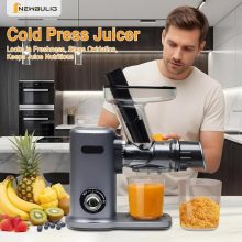 Cold Press Juicer, Slow Masticating with 5.9 Inch Feed Chute - view 2 of 6 | NEWBULIG