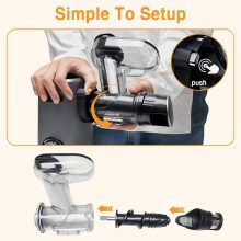 Cold Press Juicer, Slow Masticating with 5.9 Inch Feed Chute - view 6 of 6 | NEWBULIG