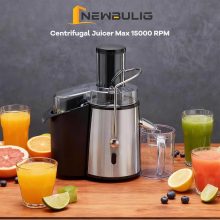Centrifugal Juicer, 3 Inch Feed Chute Juicer Machine, Silver - view 3 of 6 | NEWBULIG