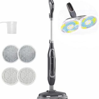 Scrub & Steam Mop for Floor Cleaning with Dual Rotating Mop Pads | NEWBULIG