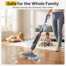 Scrub & Steam Mop for Floor Cleaning with Dual Rotating Mop Pads - view 6 of 6 | NEWBULIG