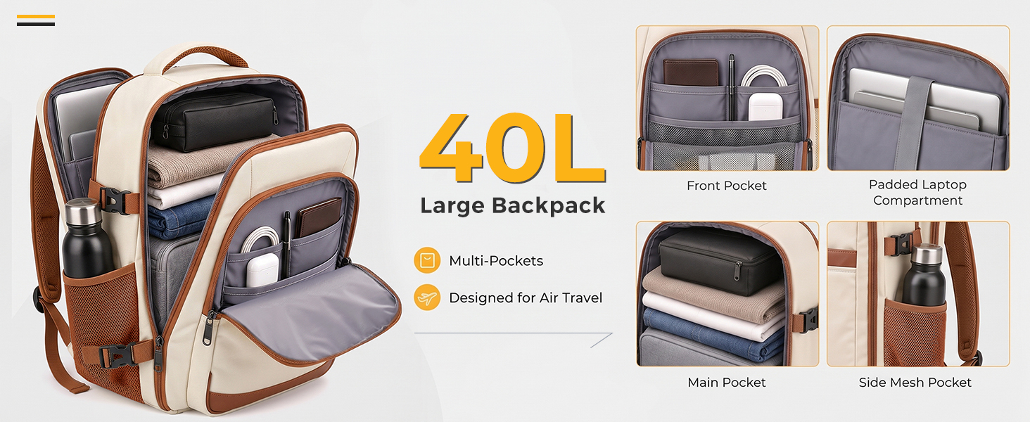 NEWBULIG Luggage Set 3 Piece, 20in Carry On Suitcase With Backpack - NEWBULIG product detail