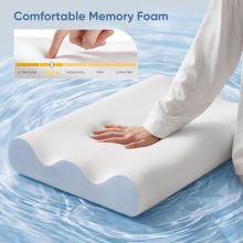 Contour Memory Foam Cervical Pillow with Neck Support - view 4 of 6 | NEWBULIG