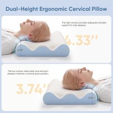 Contour Memory Foam Cervical Pillow with Neck Support - view 6 of 6 | NEWBULIG
