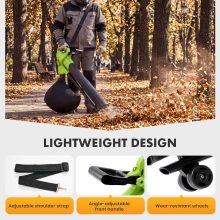 3-in-1 Electric Leaf Blower Vacuum Mulcher, 500 CFM Airflow - view 6 of 6 | NEWBULIG