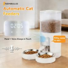 Automatic Cat Feeder for 2 Pets 6L Dog Food Dispenser, White - view 6 of 6 | NEWBULIG