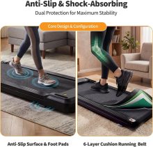 Compact Walking Pad Under Desk, Small Treadmill for Home Office - view 2 of 6 | NEWBULIG