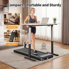 Compact Walking Pad Under Desk, Small Treadmill for Home Office - view 4 of 6 | NEWBULIG