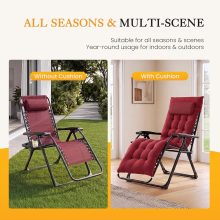 Zero Gravity Chair, Folding Patio Recliner with Cup Holder Trays - view 5 of 6 | NEWBULIG