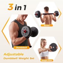 Adjustable Dumbbell Set, 5-in-1 Weight Set, 20/40/60LBS - view 2 of 6 | NEWBULIG